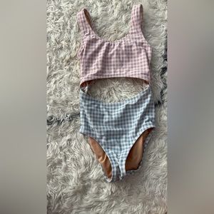 Crewcuts gingham bathing suit